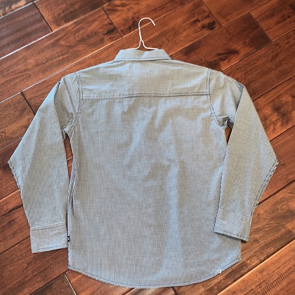 Nautica Navy & White Gingham Shirt - Picture 6 of 6